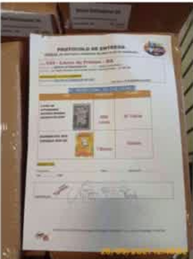 Registro visual do protocolo de entrega
